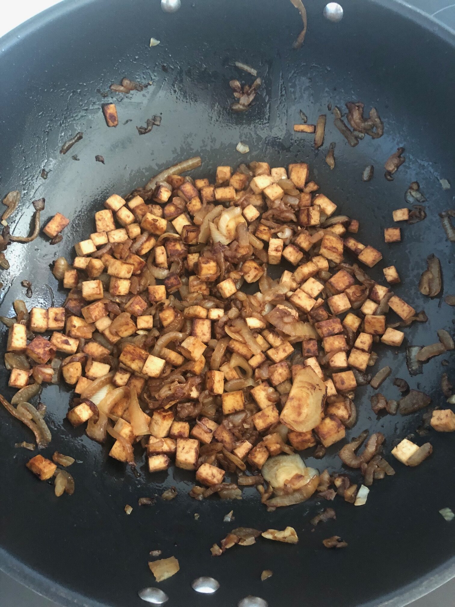 Rýžové nudle s tofu a kukuřicí